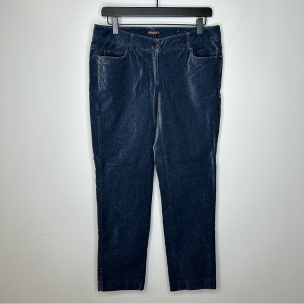 J. McLaughlin Stretch Blue Velvet‎ Pants Size 6